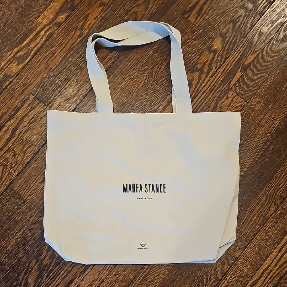 Marfa Stance White Tote Bag